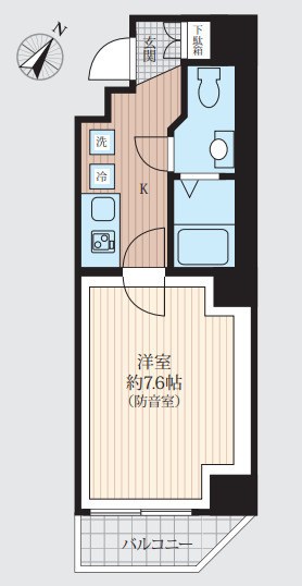 プレシャスラシクラス浅草　24時間演奏可　日比谷線 間取り