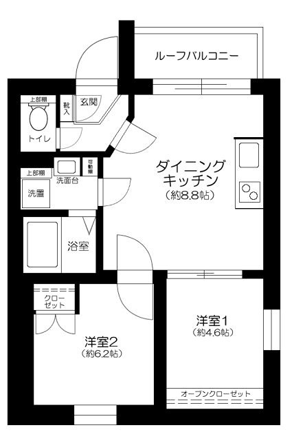 ルヴェデュソレイユ　24時間演奏可　防音室付き 間取り