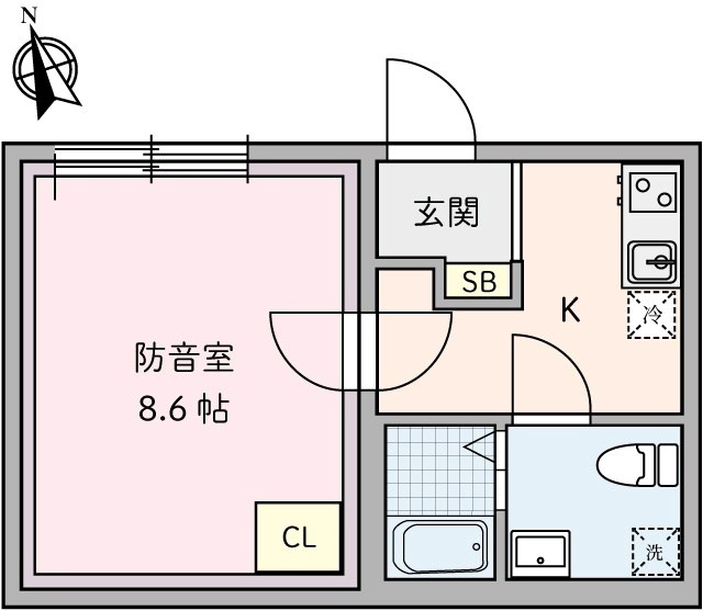 ラシクラス豊玉北 ２４時間演奏可 間取り