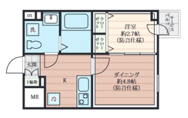 クリオラモード新江古田サウンドテラス　２４時間演奏可 間取り
