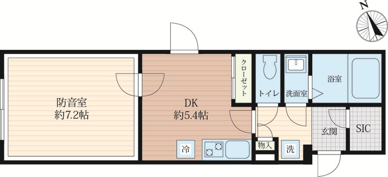VORT瀬田レジデンス　24時間演奏可 間取り