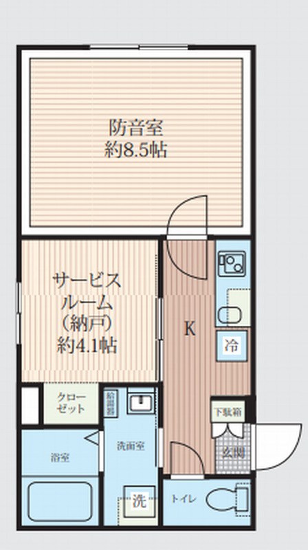 スカイラシクラス田園調布本町　24時間演奏可 間取り