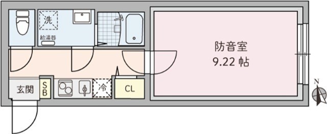 ラシクラス野方　24時間演奏可　ピアノ・声楽・弦楽器・木管楽器・金管楽器・電子楽器 間取り
