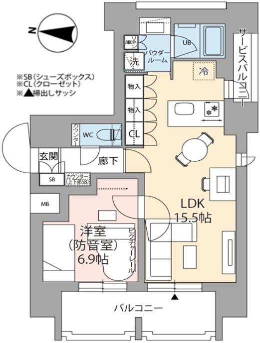 ミュージションプラス中村橋 間取り