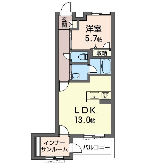 サンクレール 303号室 間取り