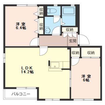 ディアスゆりのき台Ａ 102号室 間取り