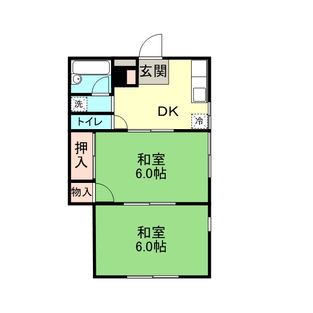 クォーレ宮小路 201号室 間取り