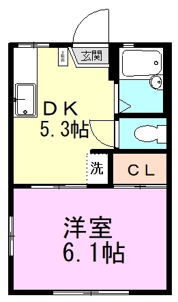 サンフローラＤ 103号室 間取り