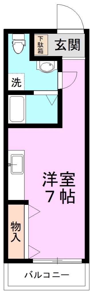 フェリーチェ 206号室 間取り