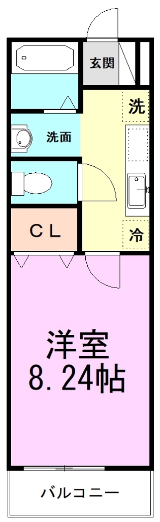 アルファガーデン 205号室 間取り