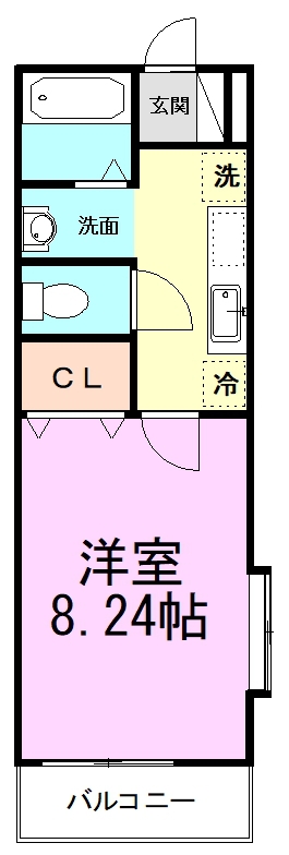 アルファガーデン 107号室 間取り