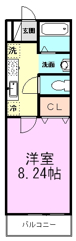 アルファガーデン 206号室 間取り