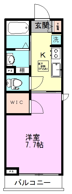 ＣＩＴＹ　ＦＬＡＴＳ 301号室 間取り