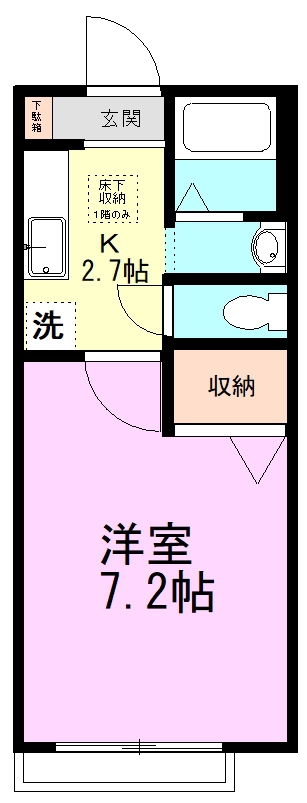 シェモアⅦ 202号室 間取り