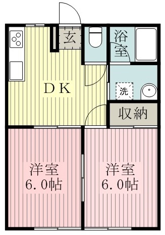 ライフヒルズⅤ 102号室 間取り
