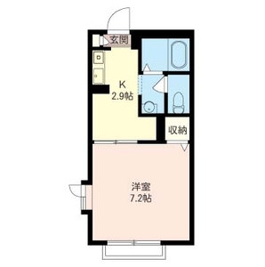 ベルラーク 101号室 間取り