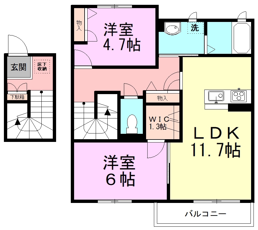 アンビエラ 202号室 間取り