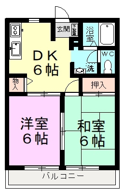 サニーコートＫⅠ 202号室 間取り