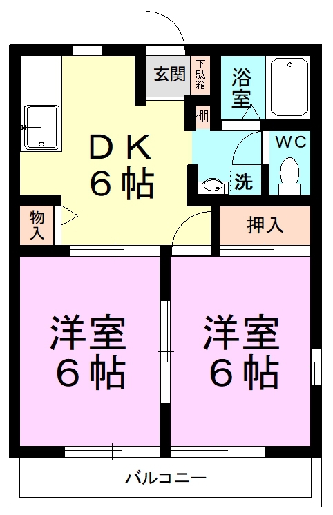 サニーコートＫⅠ 101号室 間取り