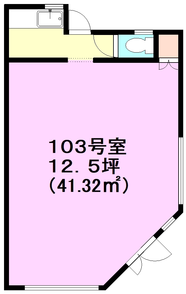 ラフォーレ店舗 103号室 間取り