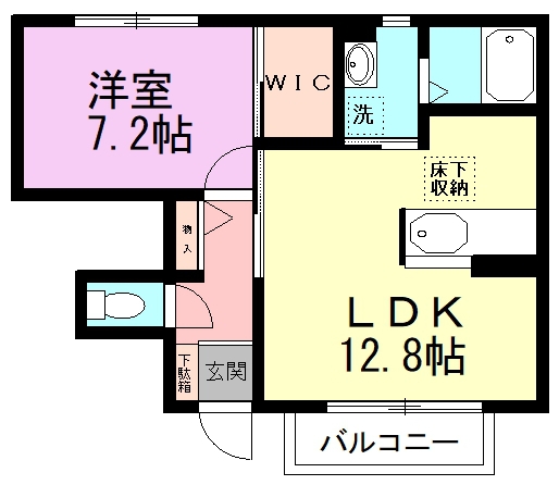 グリーンヒル並木 101号室 間取り