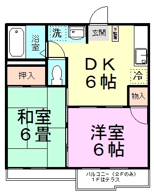 サンモールハイツＡ棟 205号室 間取り