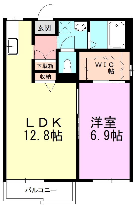 レジデンスＫ 103号室 間取り