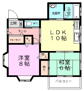ハイツイシダ 102号室 間取り