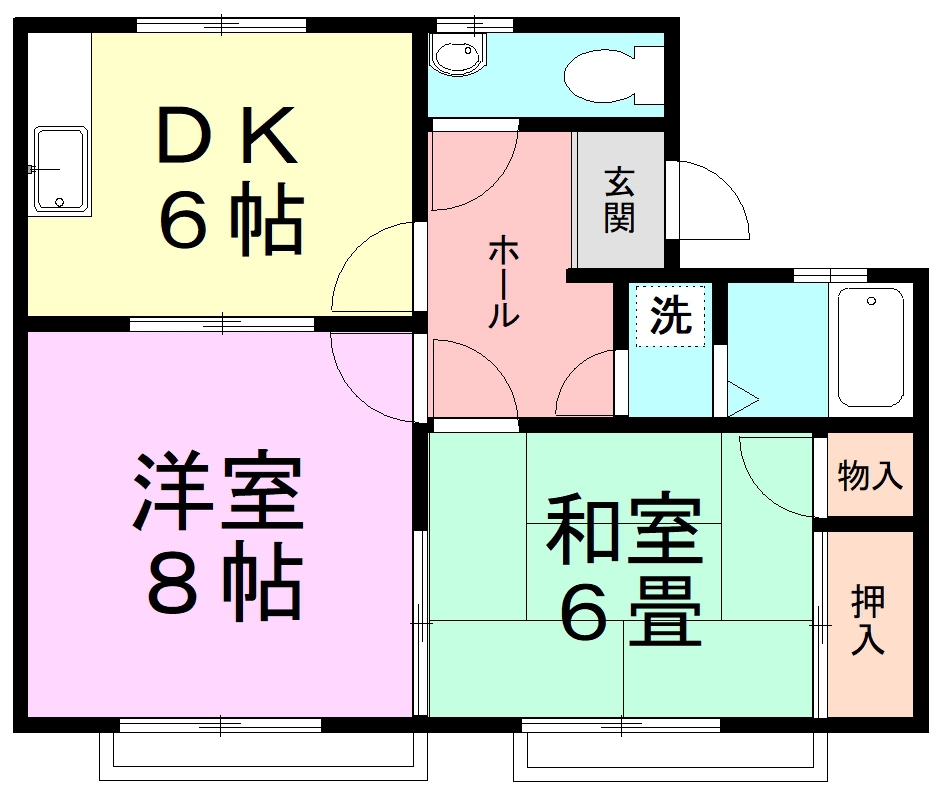 センチュリーハイム本町 203号室 間取り