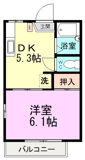 サンフローラＣ 203号室 間取り