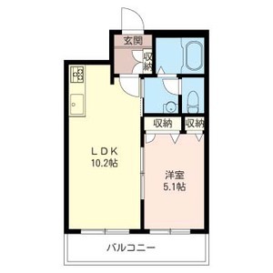 ルミエール勝田台 302号室 間取り