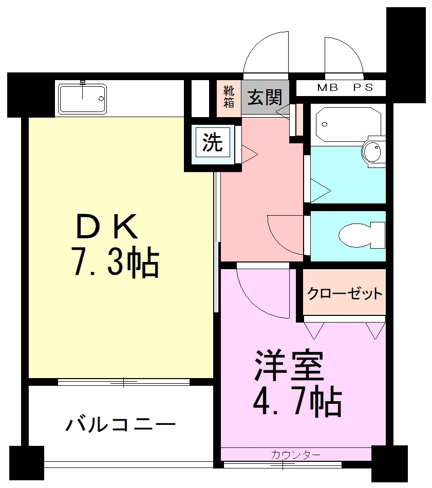 アミリス 101号室 間取り