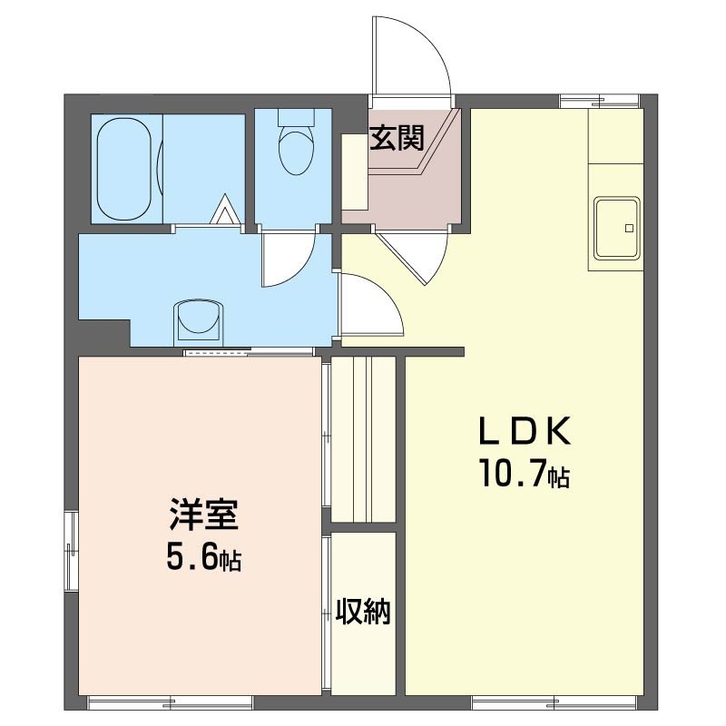 サンドエルＡ 202号室 間取り