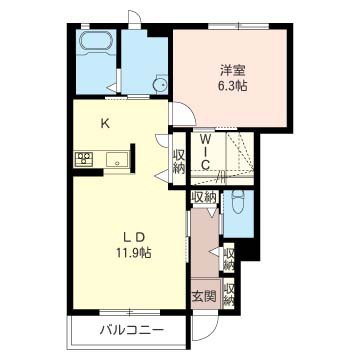 ソレイユ志津Ｄ棟 間取り