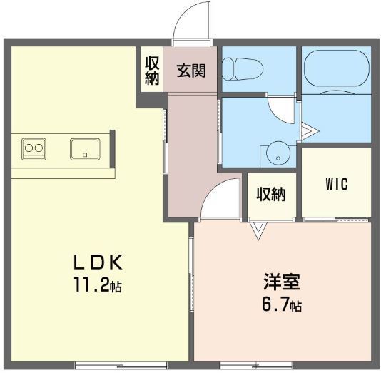 ルミエール 201号室 間取り