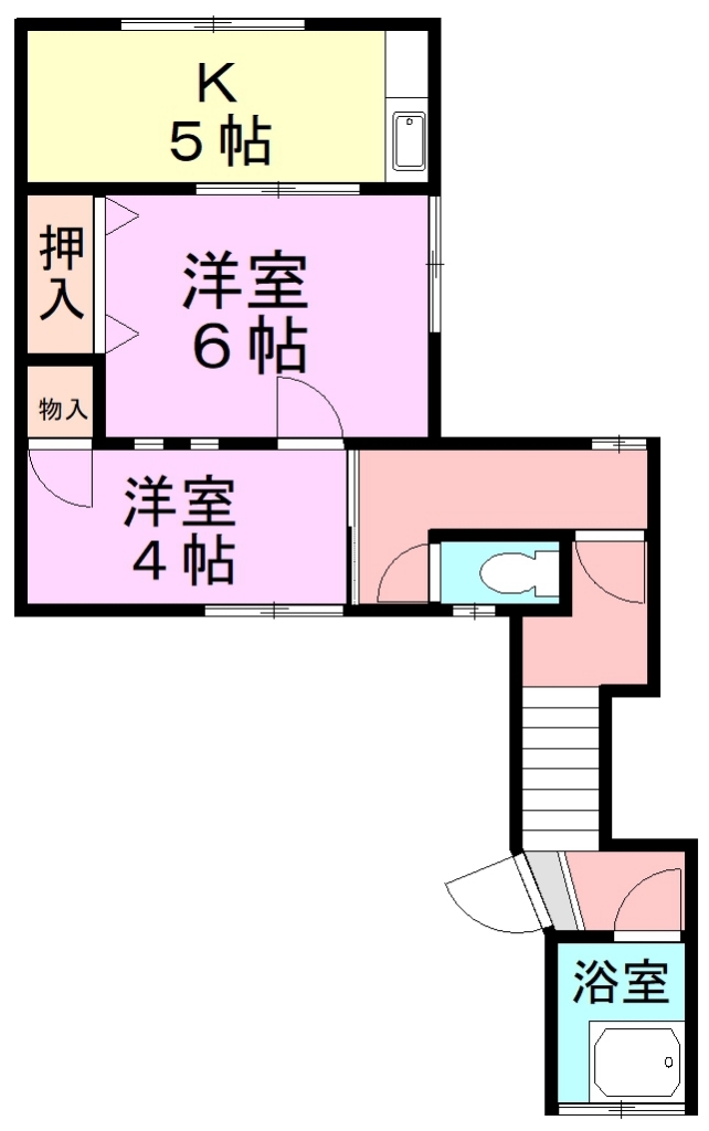 フォーブルハウス石川 202号室 間取り
