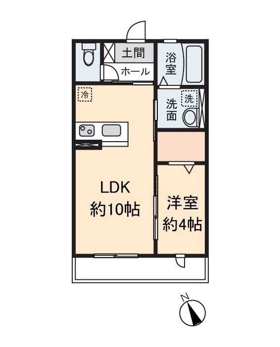 Ｆｏｒｅｓｔ 102号室 間取り