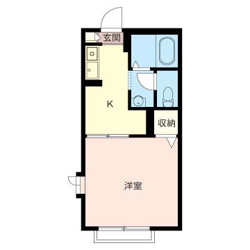 ビューラゆりのきⅡ 201号室 間取り