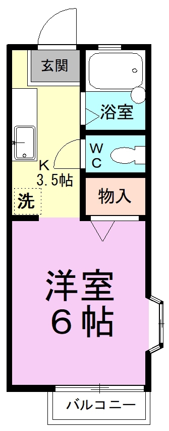 ヴィラ大崎台 101号室 間取り