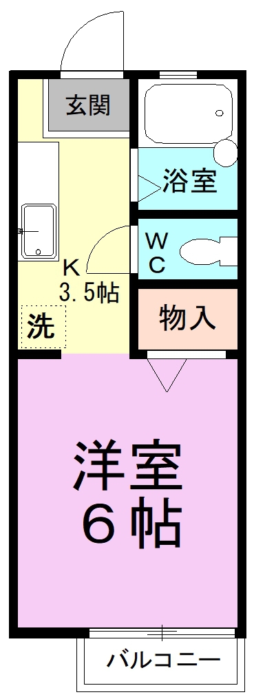 ヴィラ大崎台 102号室 間取り