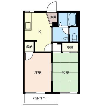 エスペランサＢ 202号室 間取り
