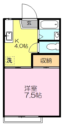 コーポピーナッツ 203号室 間取り