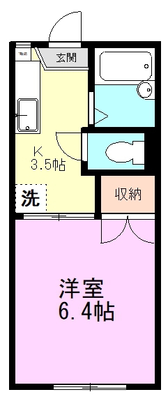 メゾン蘭 103号室 間取り