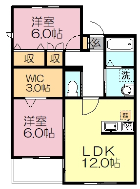 パークヴィラ王子台Ａ棟 205号室 間取り