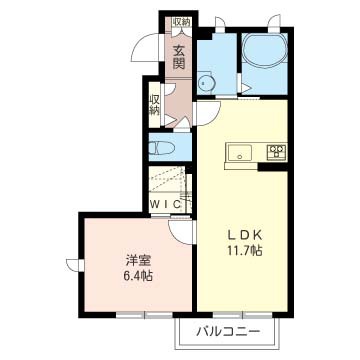 ル　グラン　シエルＨ棟 103号室 間取り