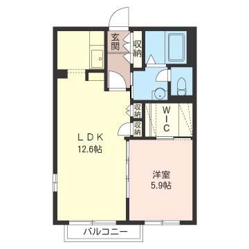 パーマネント 103号室 間取り