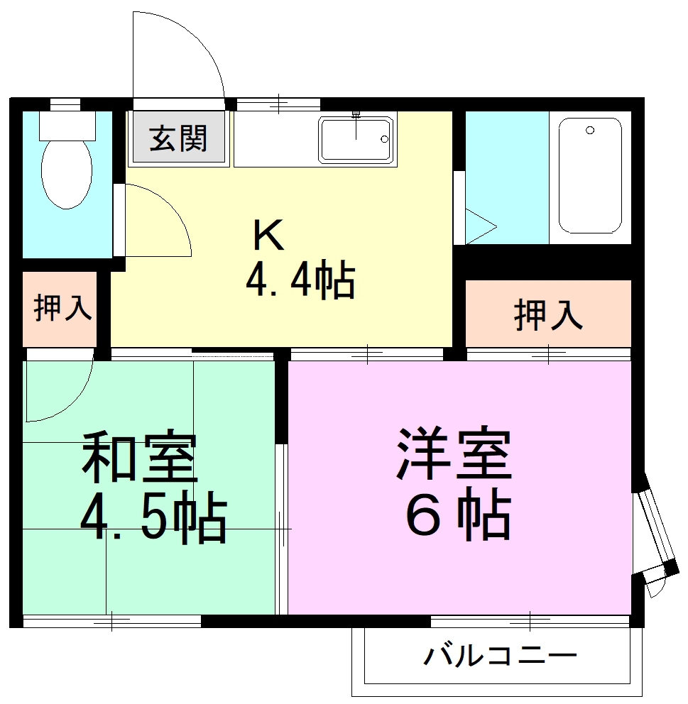 ハイムヴェステン 201号室 間取り