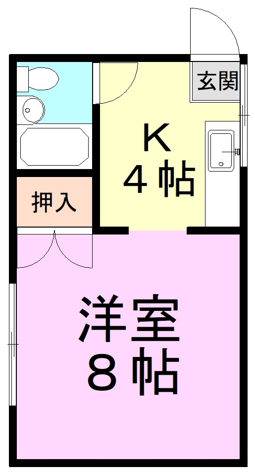 フラットＫ 202号室 間取り