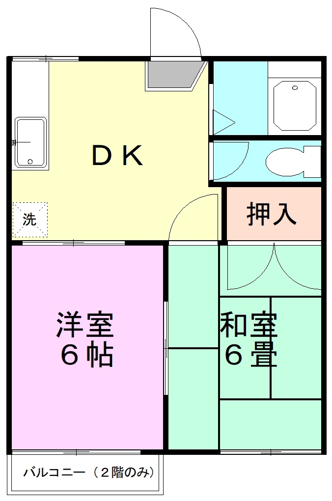 ハイム佐倉 202号室 間取り