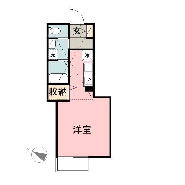 エターナル勝田台 205号室 間取り